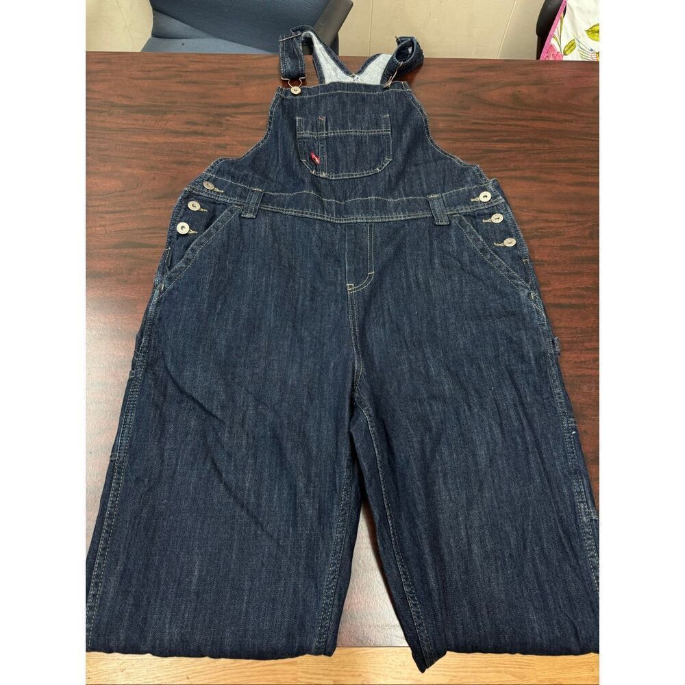 Dickies Women’s Denim Relaxed Fit Bib Overalls Size Medium